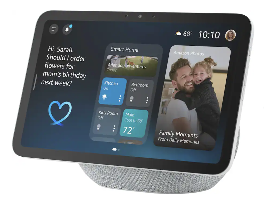Amazon Echo Show 8, Newest Model (2025) - Glacier White